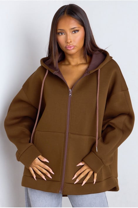 VESTE MANELIA MARRON