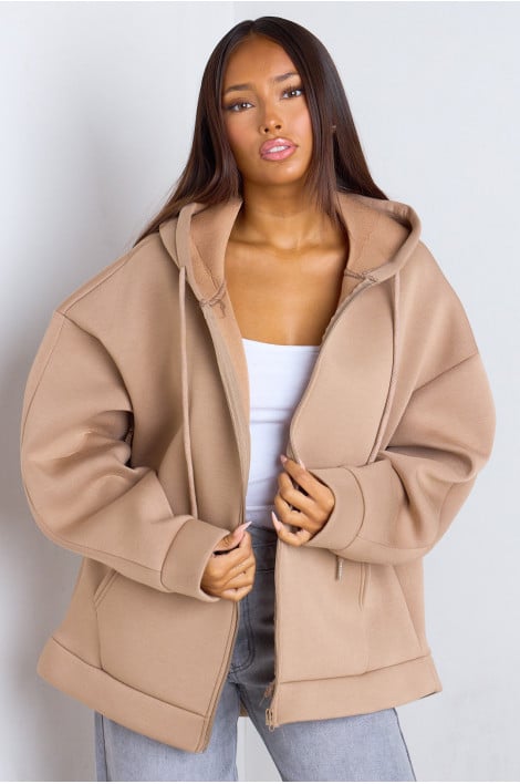 VESTE MANELIA TAUPE